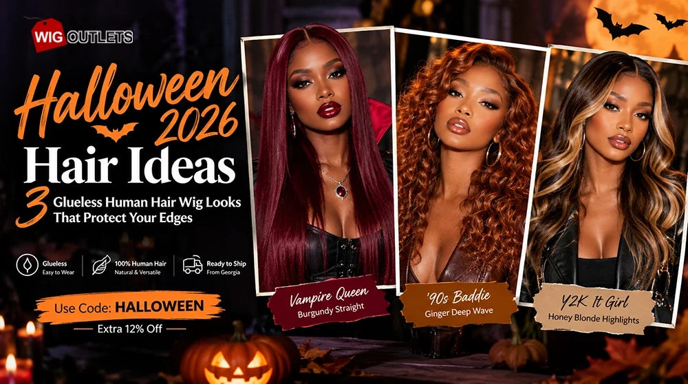 Halloween 2026 Hair Ideas: 3 Glueless Human Hair Wig Looks That Protect Your Edges
