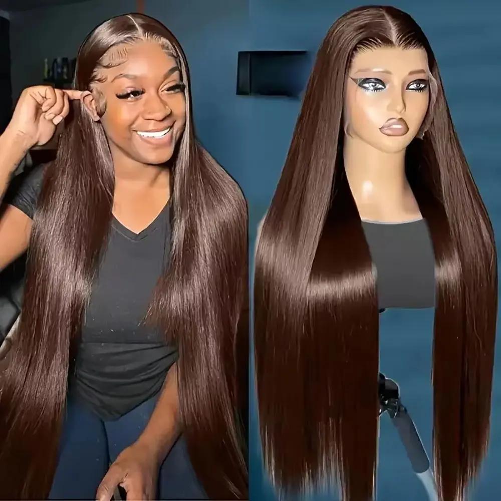 Straight lace front wig