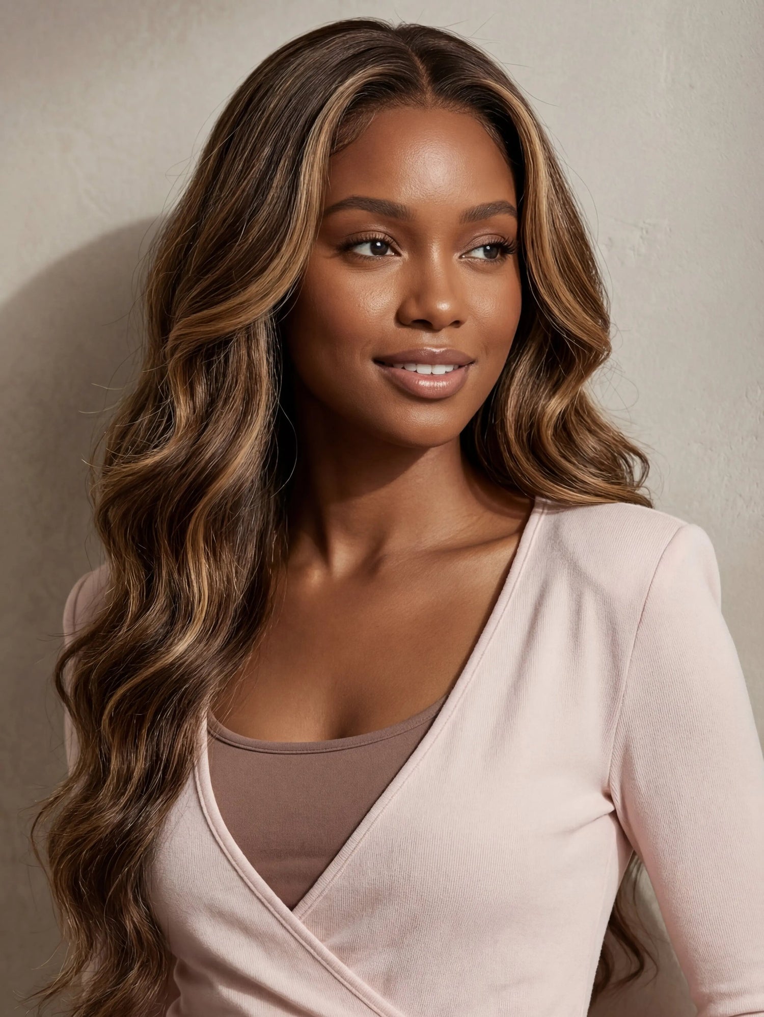 18"~30" Full 13x6 Lace Front Wig Highlight Body Wave Human Hair Wigs