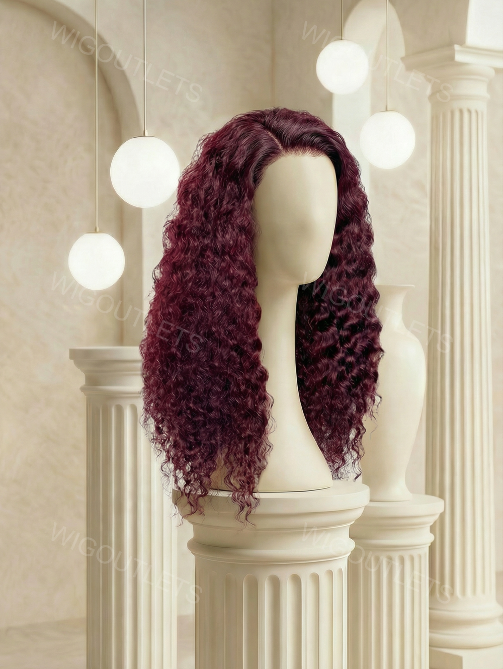 13x4 burgundy lace front wig