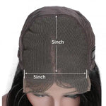 The lace detail of 5x5 lace closure wig cap from WigOutlets