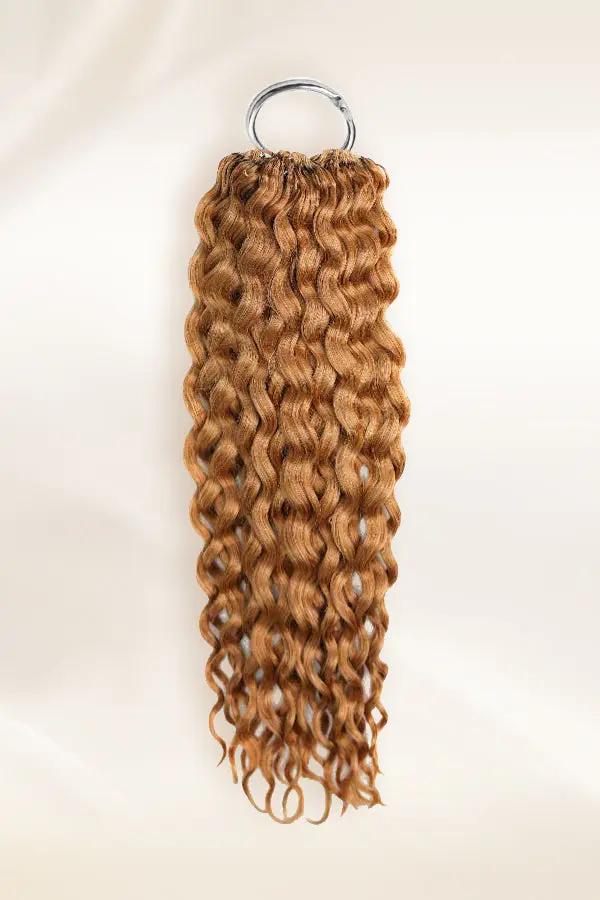 Honey Blonde Water Wave Human Crochet Hair Extensions – product view 3