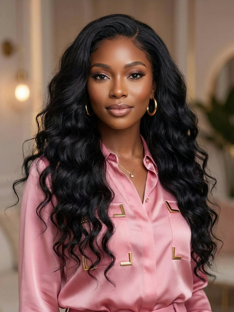 Wear & Go Gluleless Wig Water Wave 4x4 Lace Front Human Hair Wigs