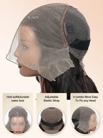 Detailed view of the Wig-Outlets 13x6 lace front wig construction, showcasing the intricate lace cap and well-structured wefts. The wig is designed for natural-looking wear and ease of styling.