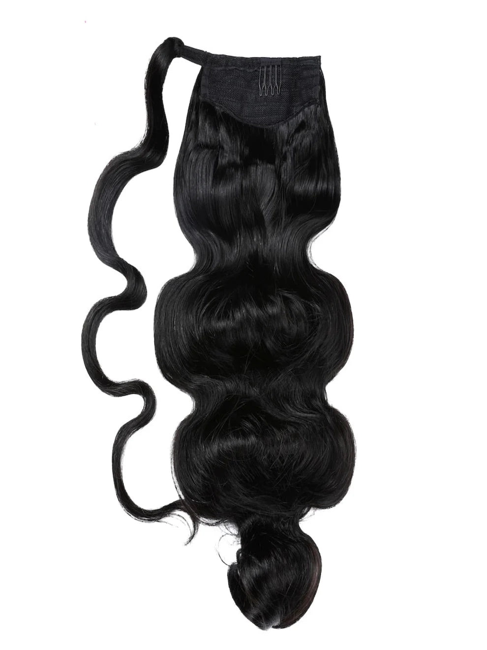 Human Hair Ponytail Extension Body Wave Wrap Around & Clip In