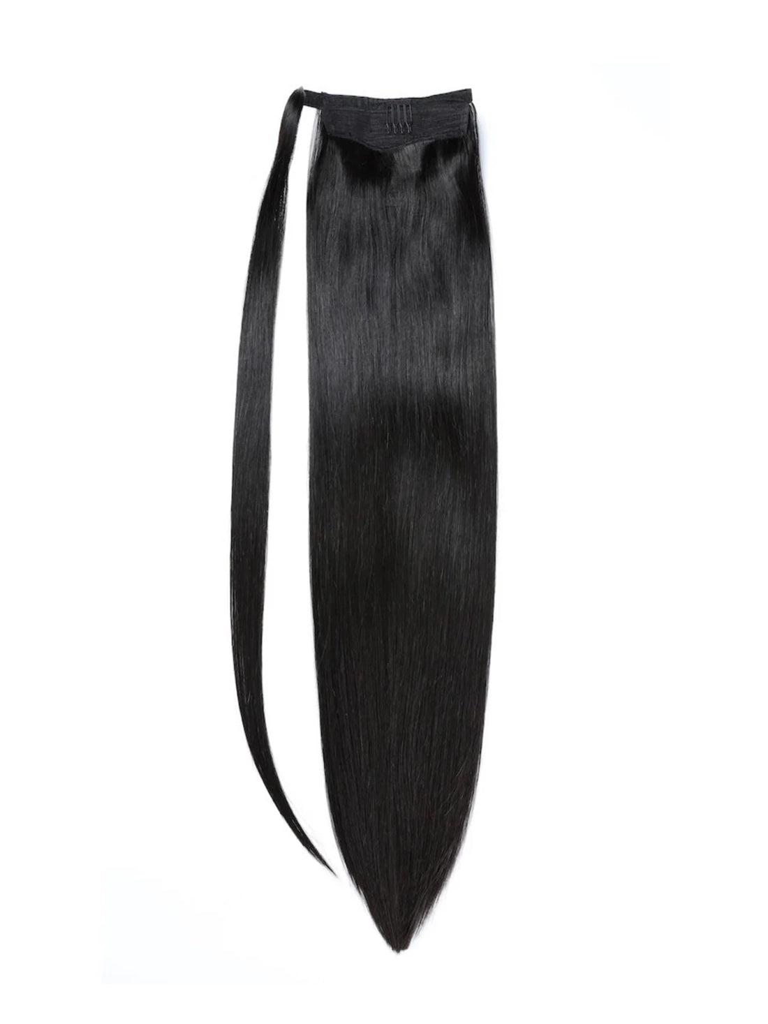 Straight Human Hair Ponytail Extension Wrap Around & Clip In