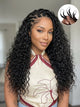 Deep Wave Crochet Hair Machine Made Feather Human Hair Extension
