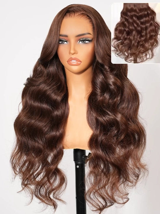 24"=$129 | Chocolate Brown Wig Body Wave 13x6 Lace Wig