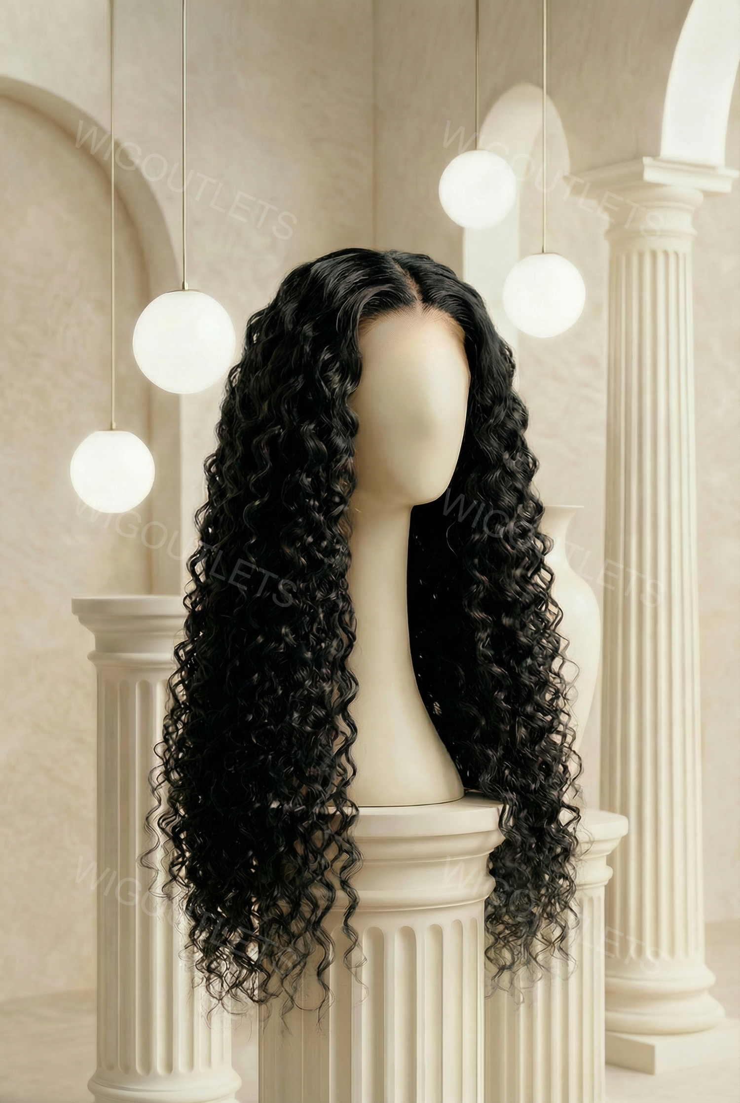 Long 360 Lace Frontal Wig Water Wave Human Hair Wigs