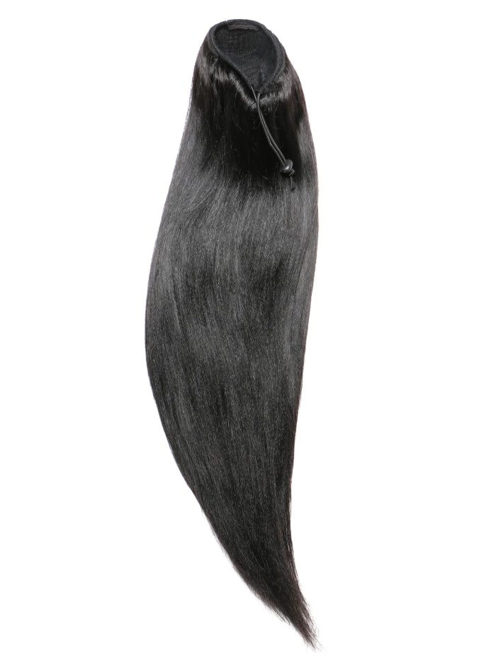 Quick & Easy Drawstring Ponytail Straight Human Hair Extensions