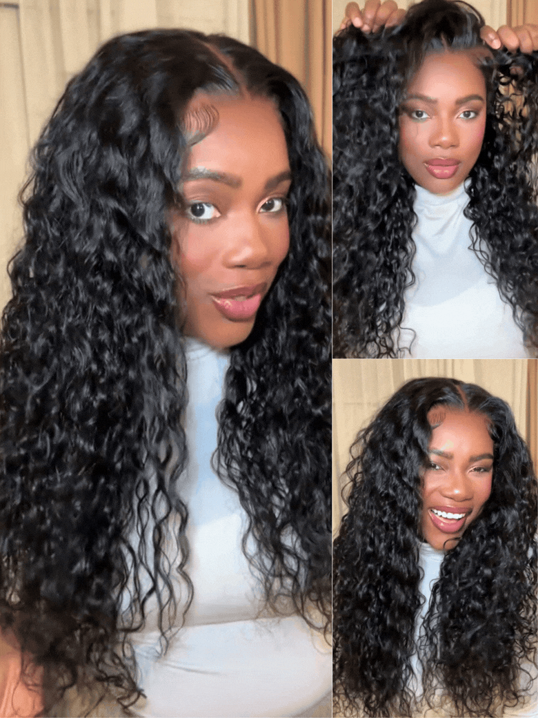Wear go gluleless water wave human hair wig from WigOutlets