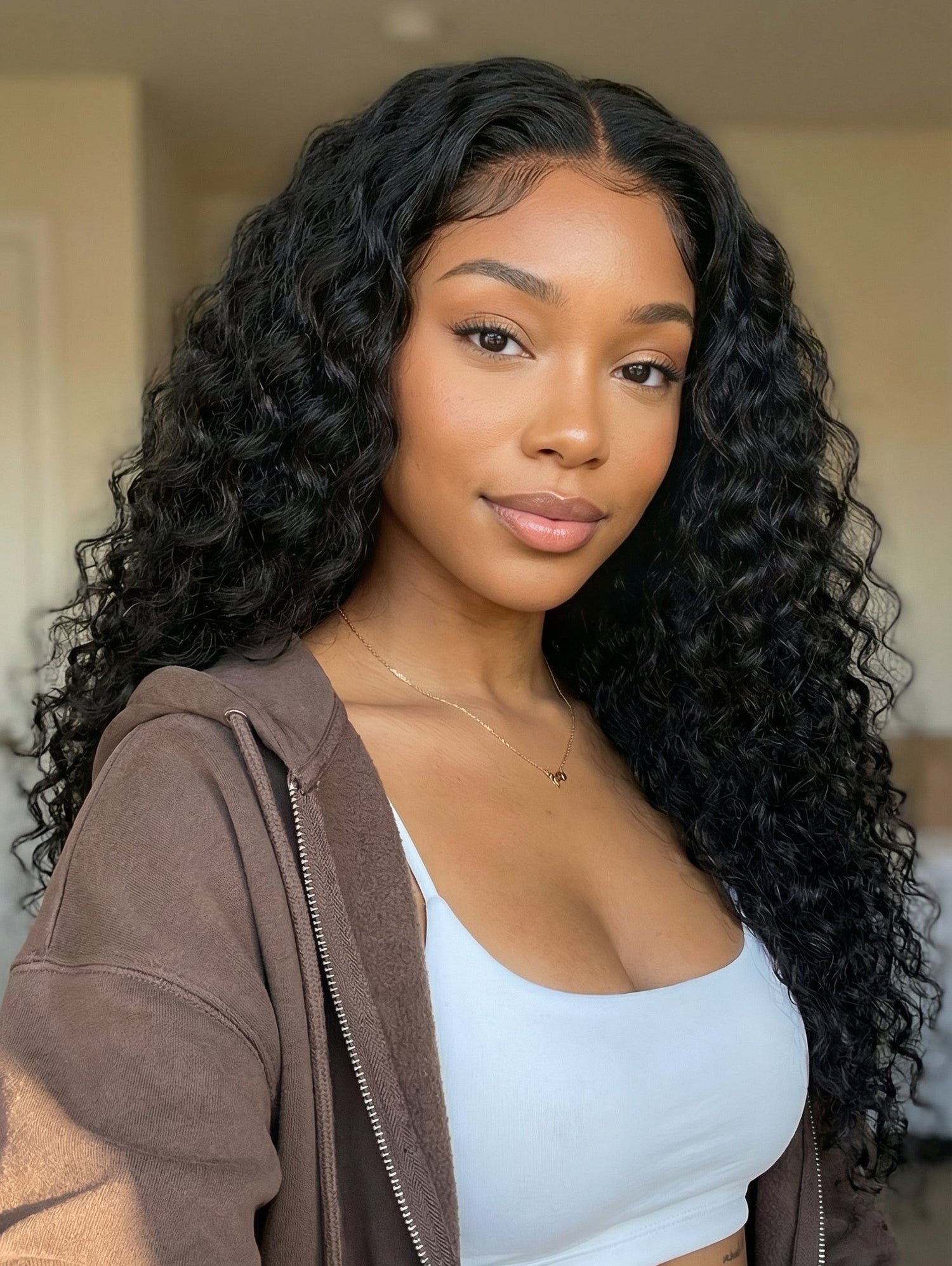 Wear & Go Gluleless Wig Water Wave 4x4 Lace Front Human Hair Wigs