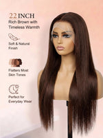 wigoutlets chocolate brown straight 13x4 lace front wig side view
