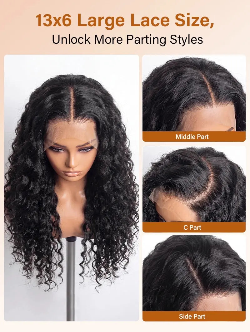 Deep Wave 13x6 Lace Frontal Wig by WigOutlets