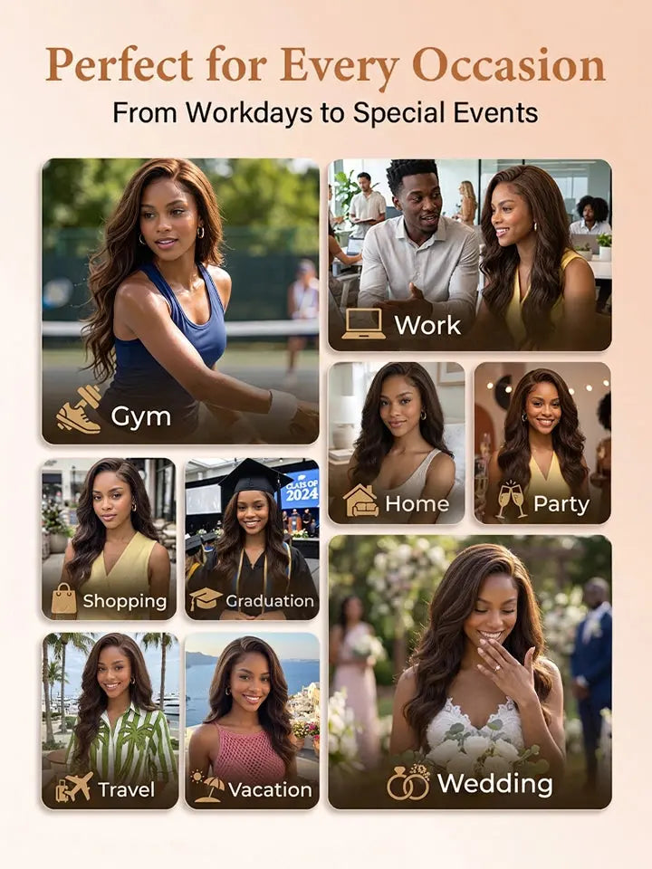 wigoutlets chocolate brown body wave wig for every occasion