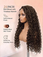 wigoutlets chocolate brown water wave 13x4 lace front wig side view