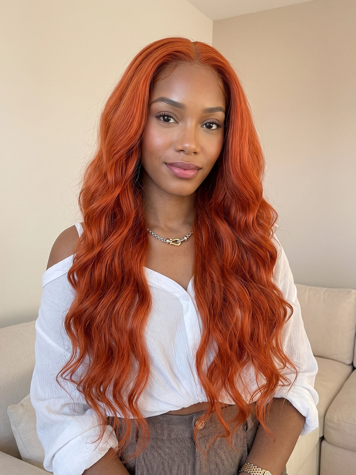 16"~30" Ginger Wig Body Wave 13x4 & 13x6 Lace Front Human Hair Wigs