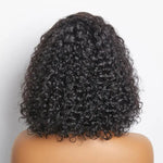 14" Kinky Curly Bob Wig 13x4 Lace Front Human Hair Wigs Back