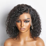 14" Kinky Curly Bob Wig 13x4 Lace Front Human Hair Wigs